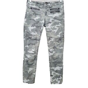 Gap 1969 Camo Front-Zip Always Skinny Denim Jeans Size 28R